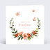 Faire part naissance Papillon Rose Recto
