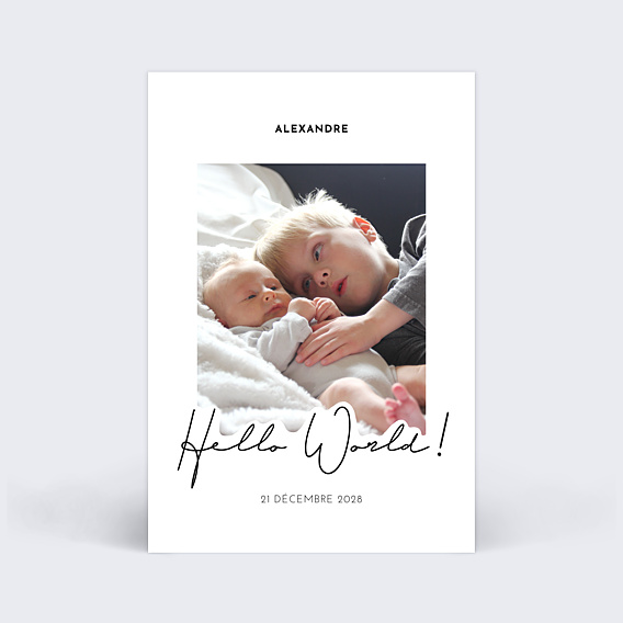 Faire part naissance Calligraphie Originale