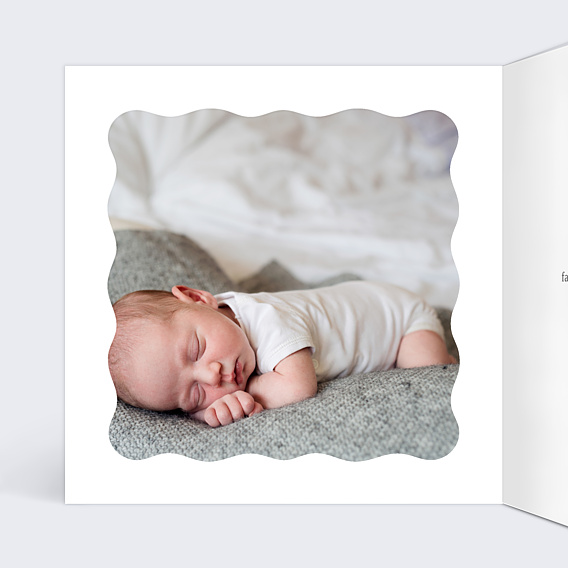 Faire-part Naissance Dorure Joli Coeur