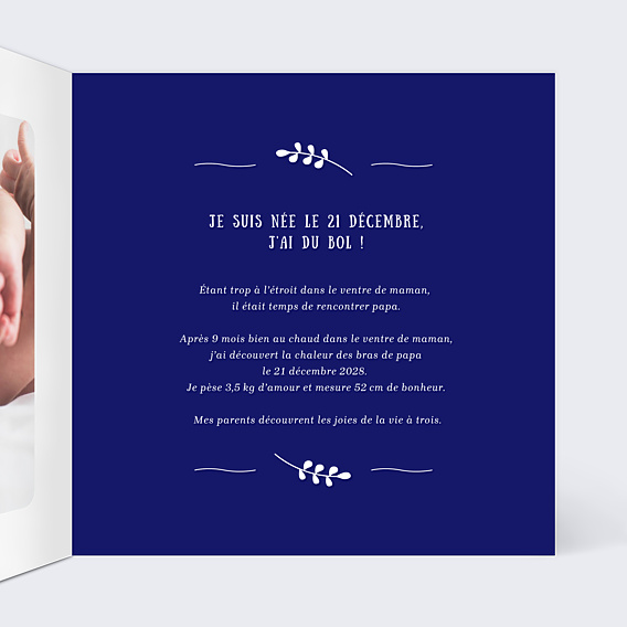 Faire-part Naissance Petit Bol