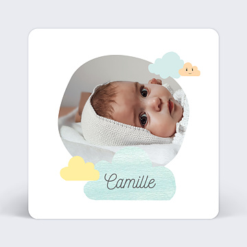 Faire-part Naissance Nuages Doux