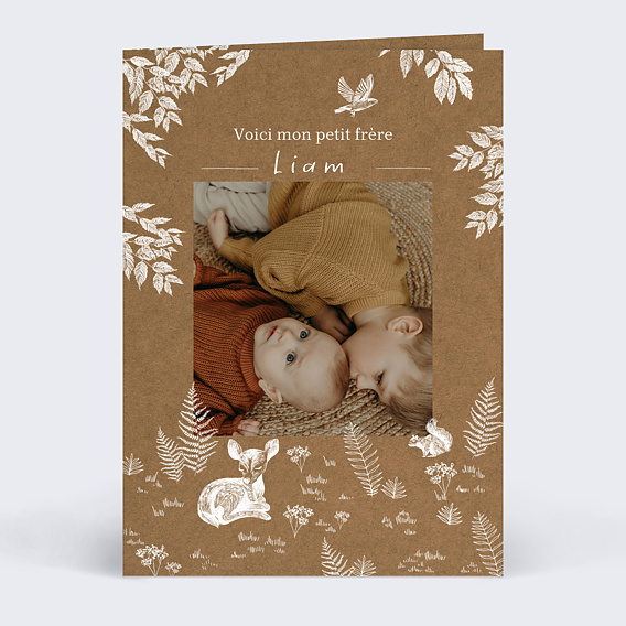 Faire part naissance Crayon Bébé