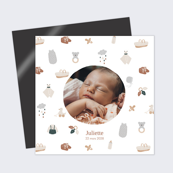 Faire part naissance Univers de Bébé