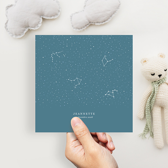 Faire part naissance Cosmos Après 4