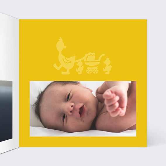 Faire-part Naissance Oie Landau