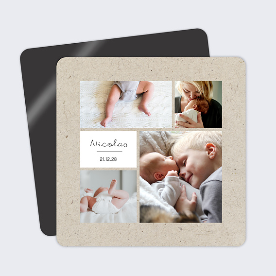 Faire part naissance Pêle Mêle Coton