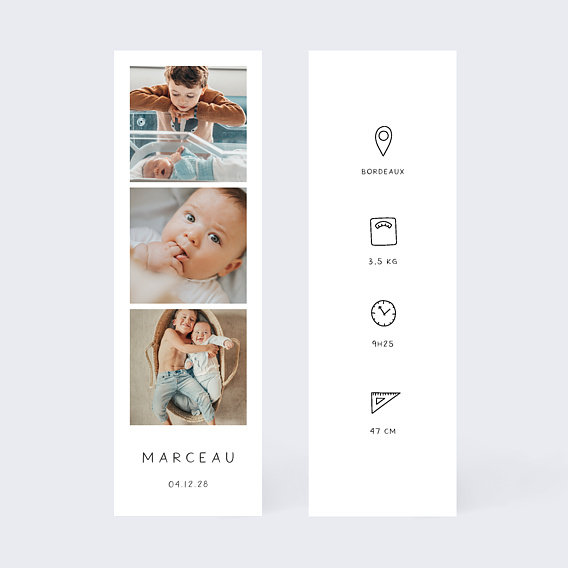 Faire part naissance Bébé d'Amour