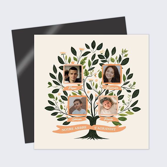 Faire part naissance Arbre généalogique II