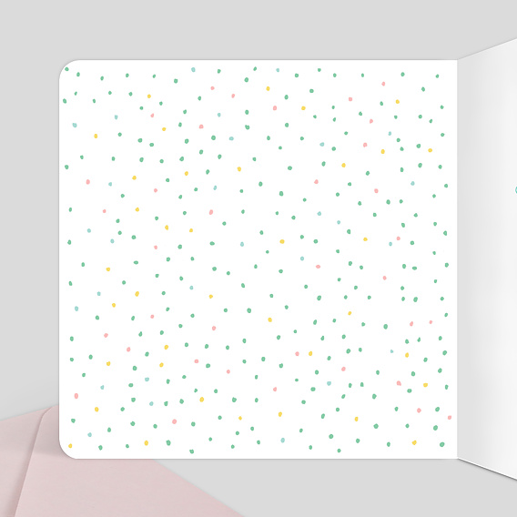 Faire part naissance Flamants Roses Intérieur Gauche