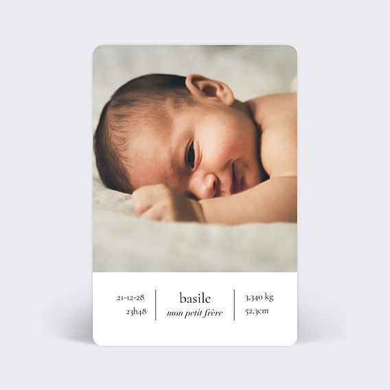 Faire-part Naissance Éditorial I