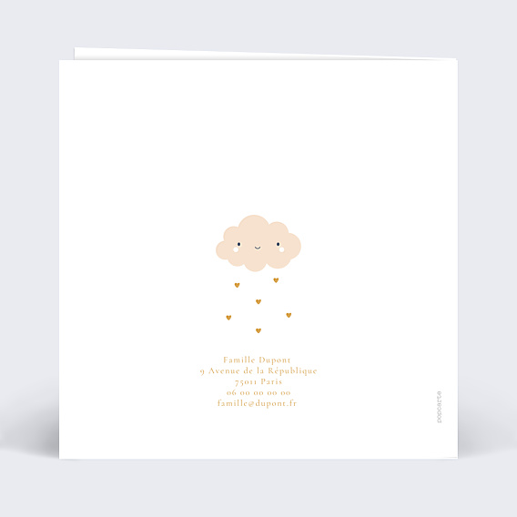 Faire-part Naissance Petit Nuage