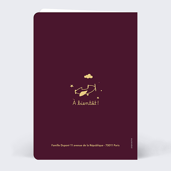 Faire-part Naissance Passeport