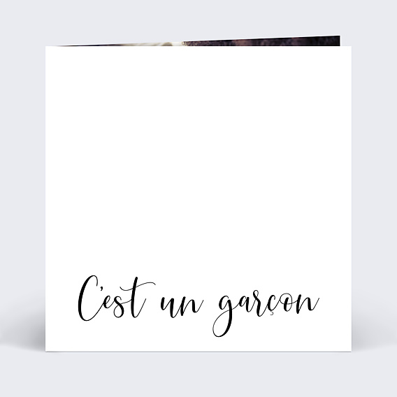 Faire-part Naissance Découpe C'est un Garçon
