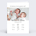 Faire part naissance Jumeaux Citation