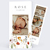 Faire part naissance Fleurs des champs
