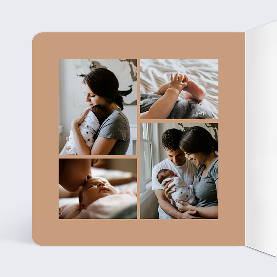 Faire part naissance Ambre Intérieur Gauche