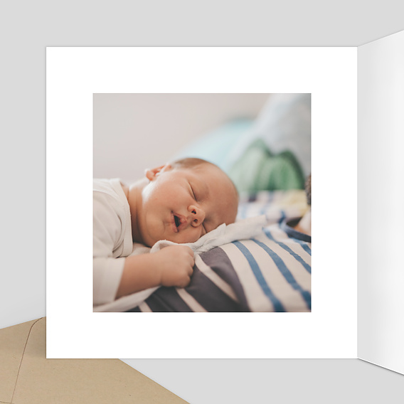 Faire part naissance Coeur Bucolique Multi Intérieur Gauche