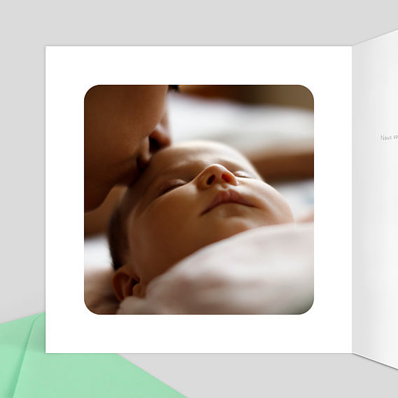 Faire part naissance Dinosaures Intérieur Gauche