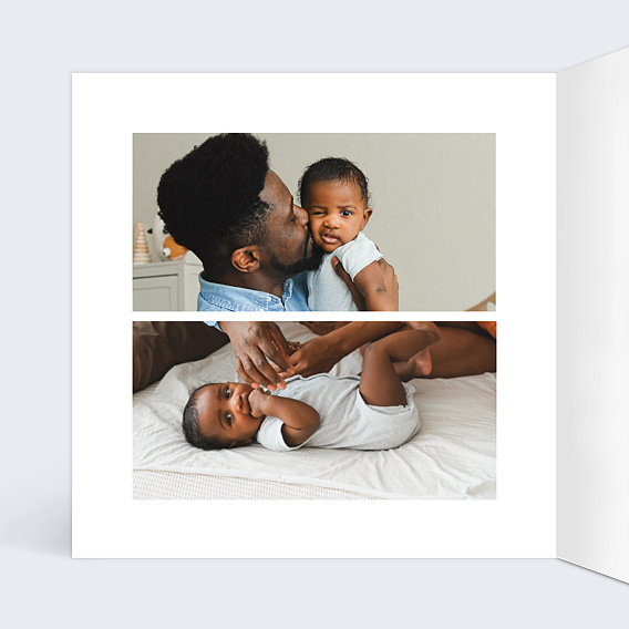 Faire part naissance Jardin Sauvage Intérieur Gauche