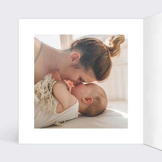 Faire part naissance Tête de lion Intérieur Gauche