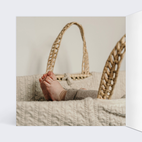 Faire part naissance Petite Loutre Intérieur Gauche