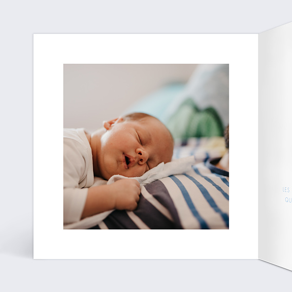 Faire part naissance Petits Bateaux Intérieur Gauche