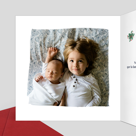 Faire part naissance Poupées Russes Intérieur Gauche