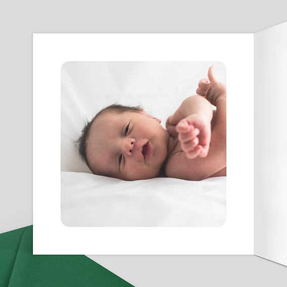 Faire part naissance Tanzanie Intérieur Gauche