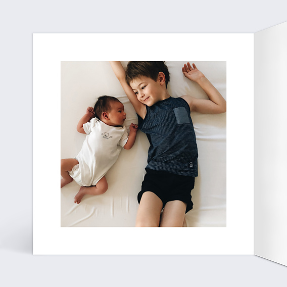 Faire part naissance Univers de Bébé Intérieur Gauche