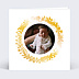 Faire part naissance Dorure Jolie Couronne Recto