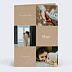 Faire part naissance Multi photo Original Marron
