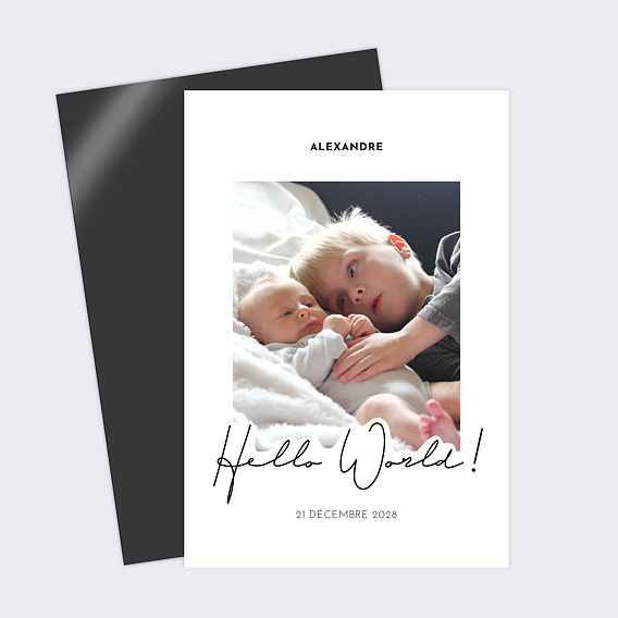 Faire part naissance Calligraphie Originale