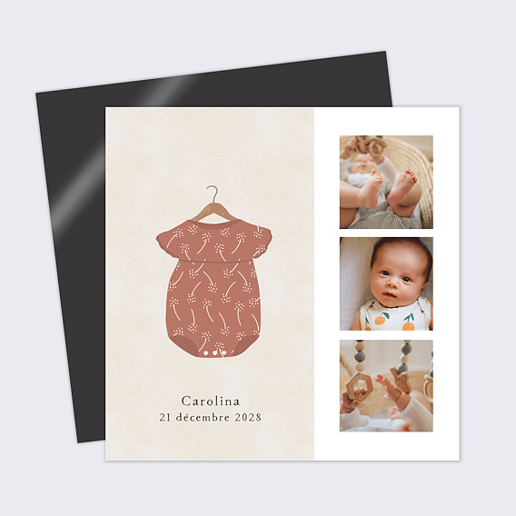 Faire part naissance Petits Vêtements Fille