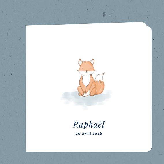 Faire part naissance Baby Fox