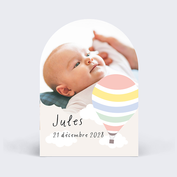 Faire part naissance Jolie Montgolfière