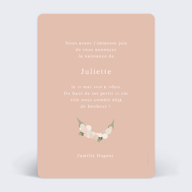 Faire-part de Naissance Attrape-rêve Verso