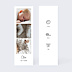 Faire-part Naissance Certificat Vertical Noir