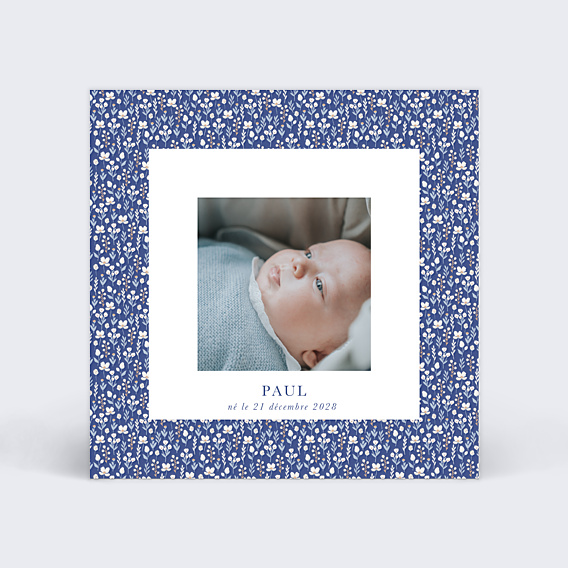 Faire-part Naissance Liberty Hiver