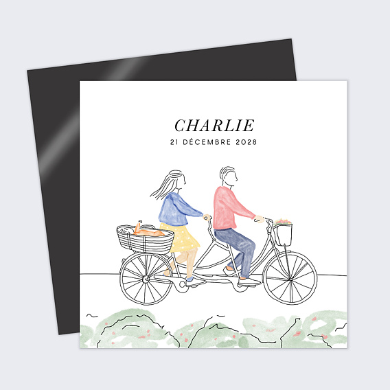 Faire part naissance Vélo