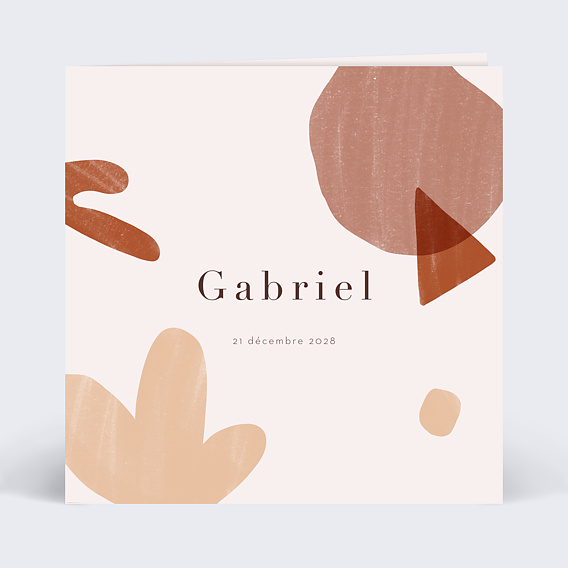 Faire part naissance Abstrait Après 3