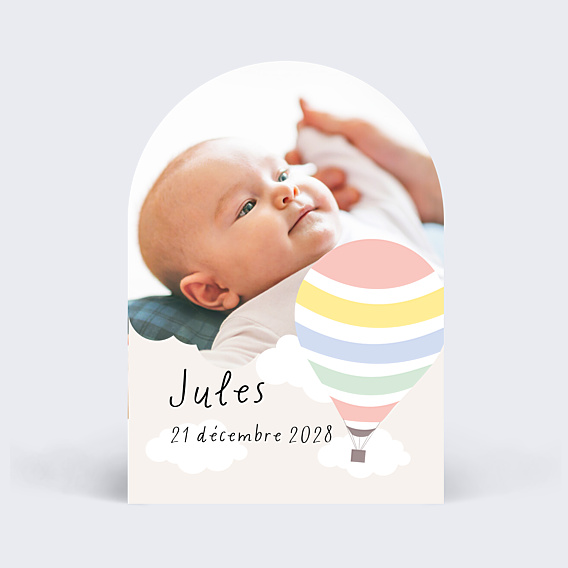 Faire-part Naissance Jolie Montgolfière