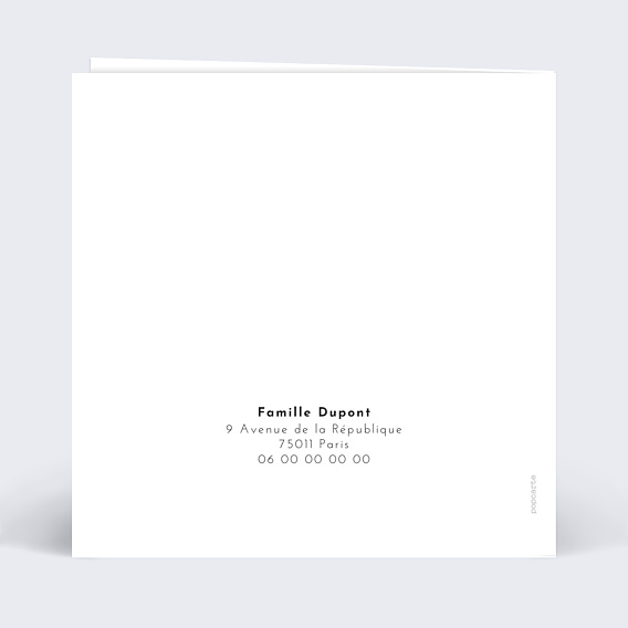 Faire-part Naissance Dorure Joli Cadre