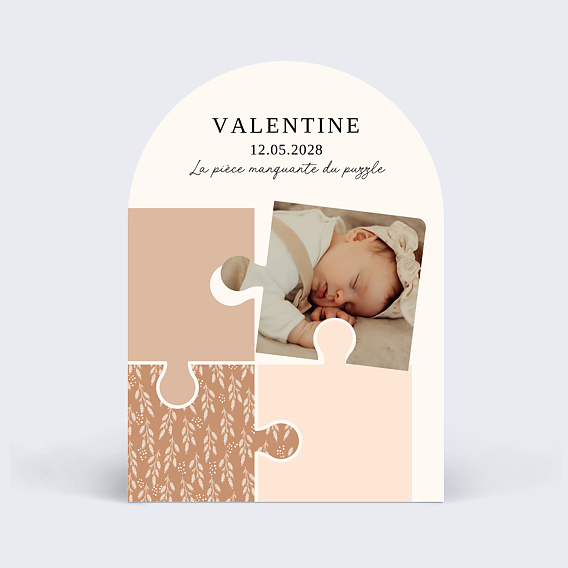 Faire part naissance Puzzle