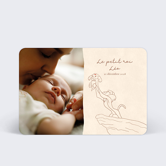 Faire-part Naissance Petit Roi