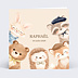 Faire-part Naissance Le groupe d’animaux