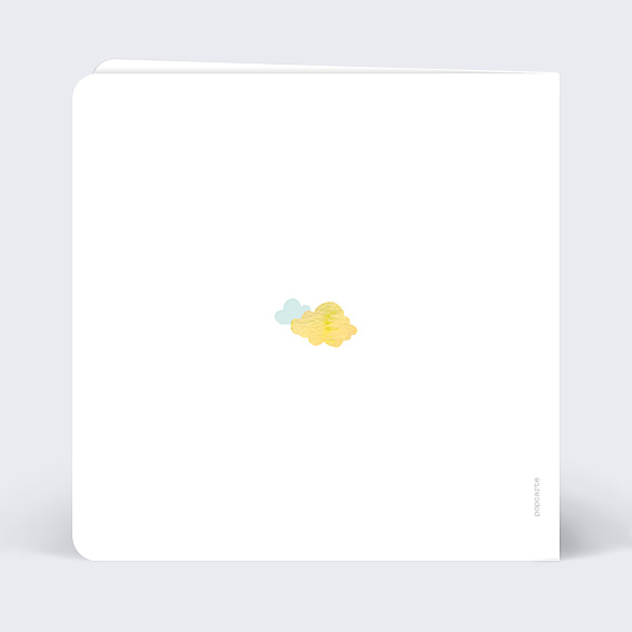 Faire-part Naissance Nuages Doux