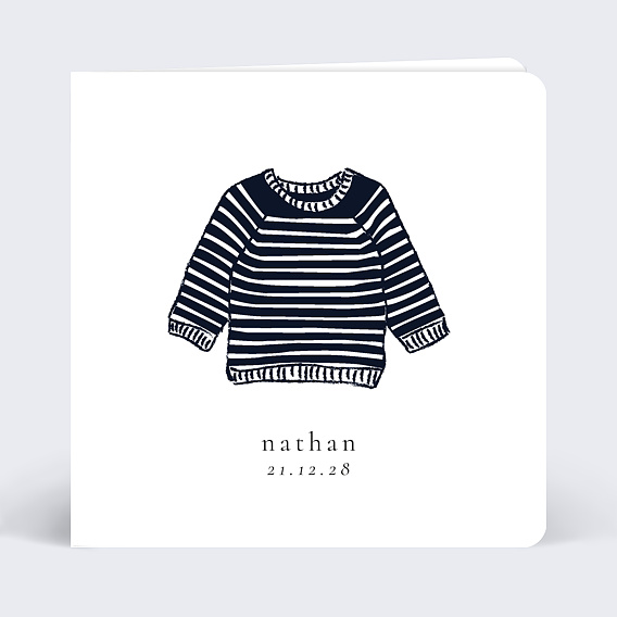 Faire part naissance Marinière Après 4