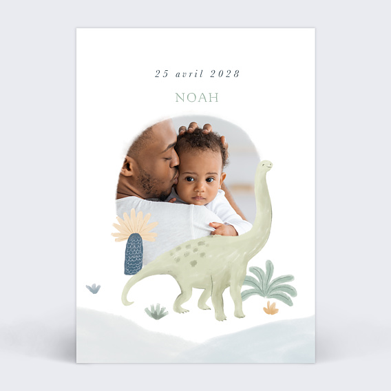 Faire-part Naissance Grand Dino