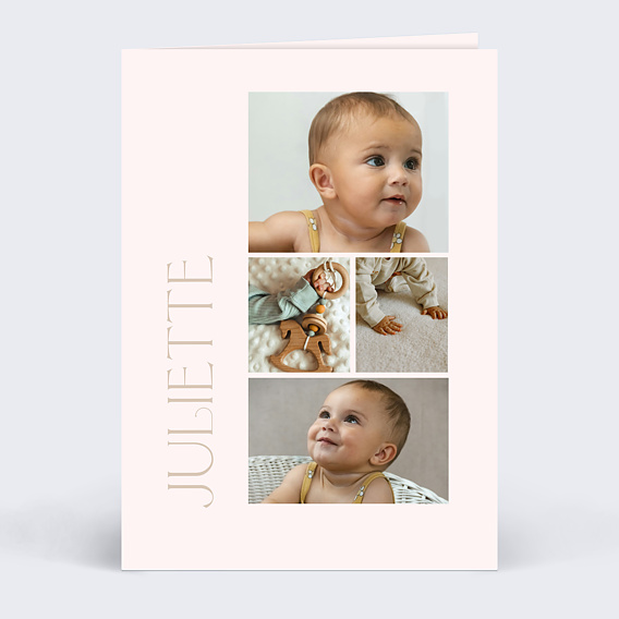 Faire part naissance Bébé d'été