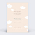 Faire part naissance Nuage Arc-en-ciel Verso